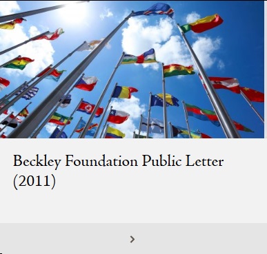 Beckley Foundation Public Letter